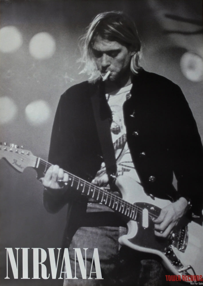 Nirvana ポスター　タワーレコード Nirvana Kurt Cobain Tower Records Poster / Kevin Mazur – Triangle