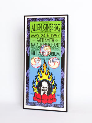 ◭☽＿Allen Ginsberg Memorial Concert Poster 1997 / Mark Arminski