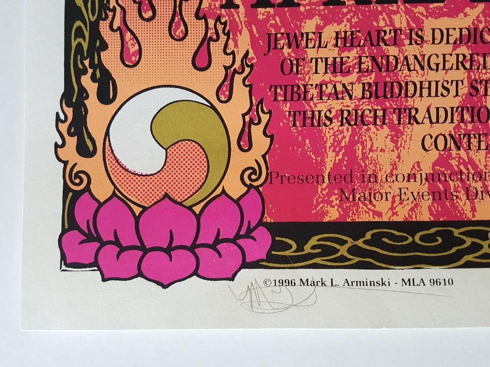 ◭☽＿Patti Smith & Allen Ginsberg Concert Poster 1996 / Mark Arminski